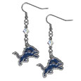 Detroit Lions Crystal Dangle Earrings